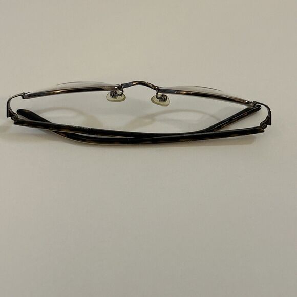 Liz Claiborne Gold Half-Rim Metal Crystal Eyeglass FRAMES - L327 0JM3 47-16-130 - Picture 16 of 16